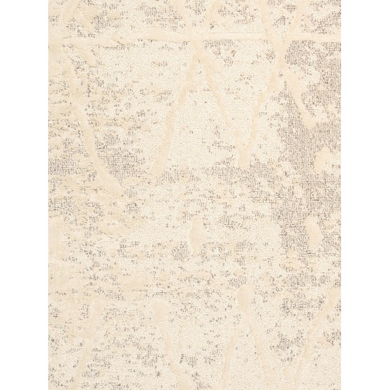Pasargad Home Sutton Collection Ivory/Grey Area Rug 5'1" X 8'0"