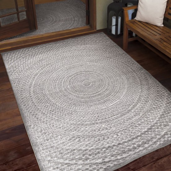 Orian Boucle' Cerulean Silverton 62"X90"