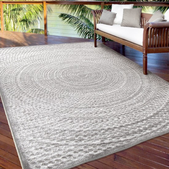 Orian Boucle' Cerulean Silverton 62"X90"