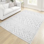 Orian Boucle' Coastal Diamond Natural 46"X65"