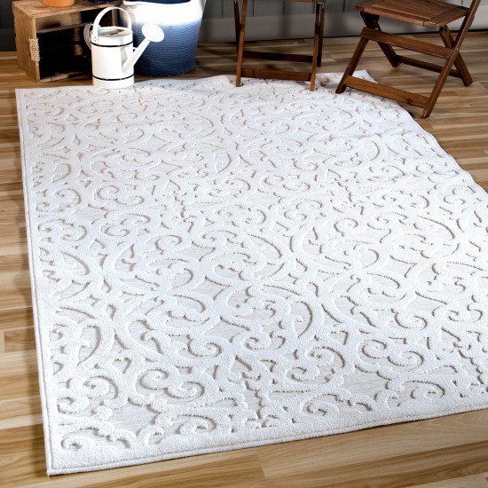 Orian Boucle' Seaborn Natural 108"X156"