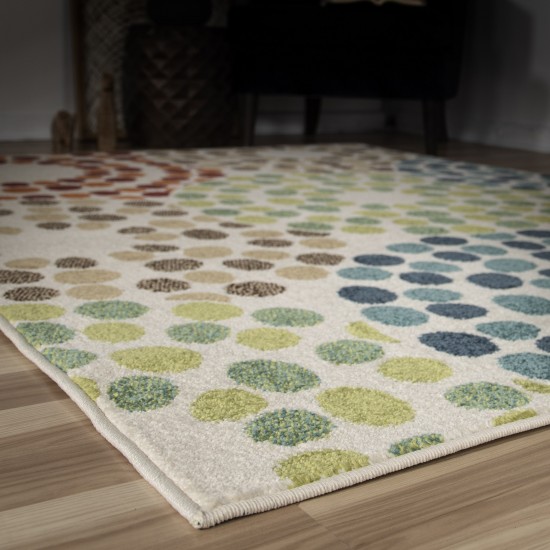 Orian Veranda Brandon Berry Multi 62"X90"