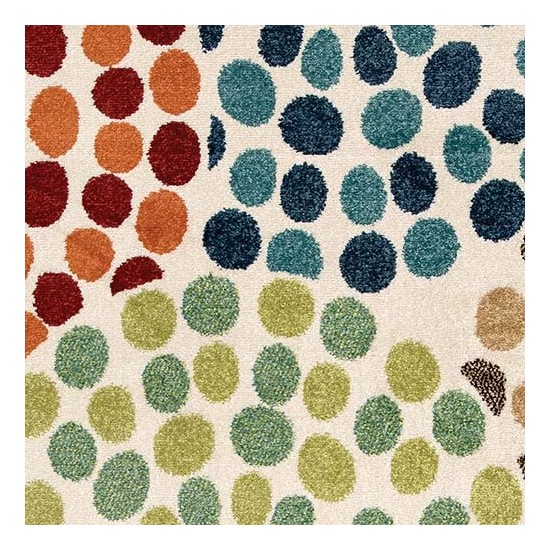 Orian Veranda Brandon Berry Multi 62"X90"