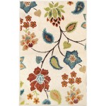 Orian Veranda Garden Chintz Ivory 29"X45"