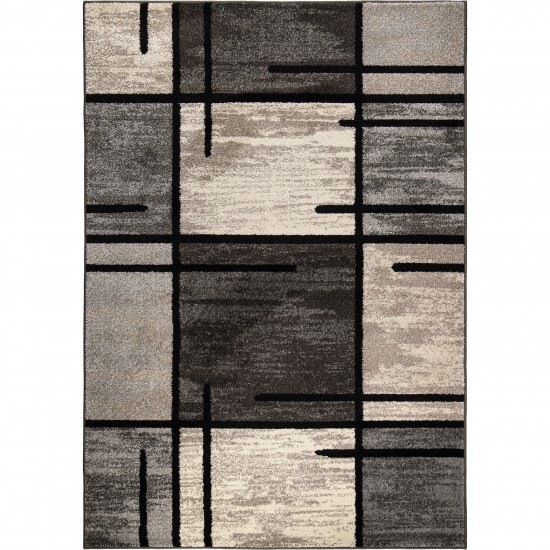 Orian American Heritage Armada Charcoal 63"X90"