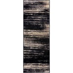 Orian American Heritage Interference Black 22"X60"