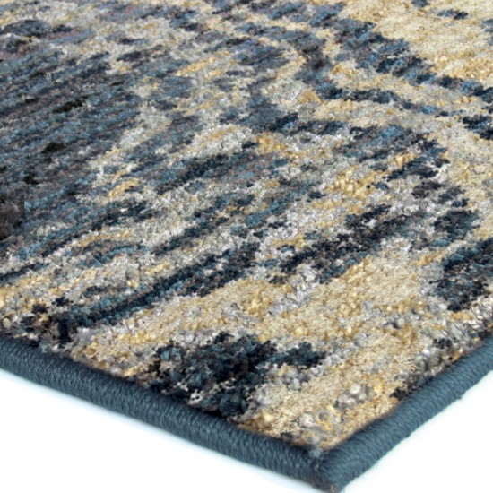 Orian American Heritage Impressionist Stone Indigo 60"X84"
