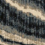 Orian American Heritage Impressionist Stone Indigo 60"X84"