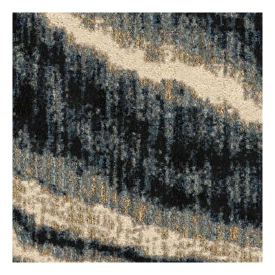 Orian American Heritage Impressionist Stone Indigo 60"X84"