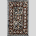 Orian American Heritage Persian Border Indigo 20"X34"