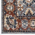 Orian American Heritage Persian Border Indigo 60"X84"