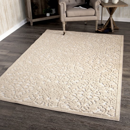 Orian Boucle' Biscay Driftwood 93"X130"