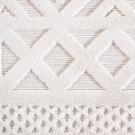 Orian Boucle' Coastal Diamond Natural 62"X90"