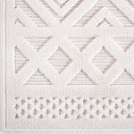 Orian Boucle' Coastal Diamond Natural 93"X130"