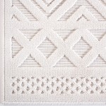 Orian Boucle' Coastal Diamond Natural 108"X156"