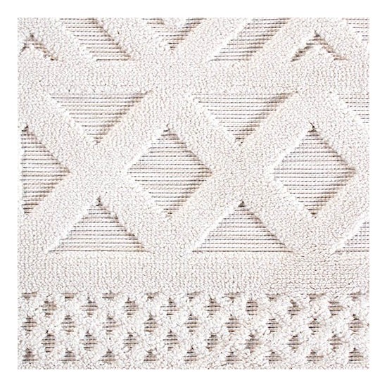 Orian Boucle' Coastal Diamond Natural 108"X156"