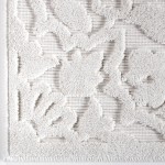 Orian Boucle' Cottage Floral Natural 93"X130"