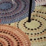 Orian Courtyard Bright Dotted Circles Multi 60"X84"