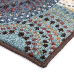 Orian Courtyard Bright Dotted Circles Multi 60"X84"