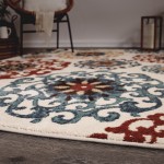 Orian Essential Courtyard Suzani Cream 20IN X 34IN
