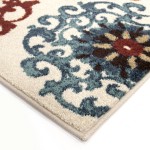 Orian Essential Courtyard Suzani Cream 20IN X 34IN