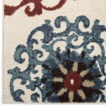 Orian Essential Courtyard Suzani Cream 20IN X 34IN