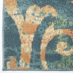 Orian Spoleto Watercolor Scroll Multi 63"X90"