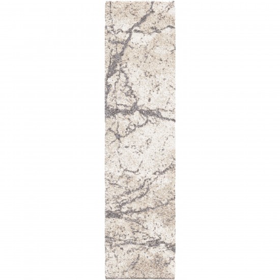 Orian Super Shag Marquina Ivory 23"X90"