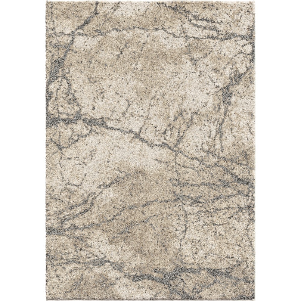 Orian Super Shag Marquina Ivory 94"X130"