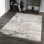 Orian Super Shag Marquina Ivory 94"X130"