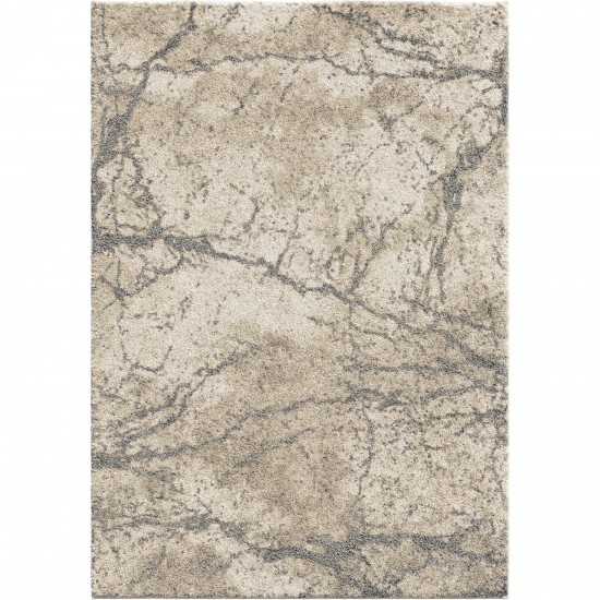 Orian Super Shag Marquina Ivory 108"X156"