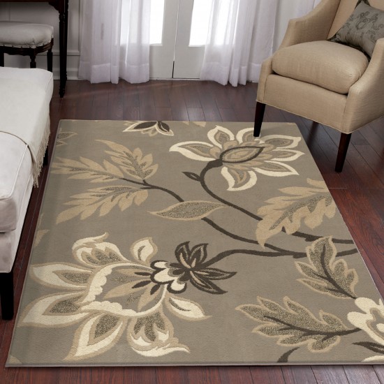 Orian Nuance Lily Taupe 47"X65"