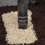 Orian Impressions Shag Circle Bloom Multi Brown 79"X116"