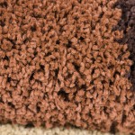 Orian Impressions Shag Circle Bloom Multi Brown 94"X130"