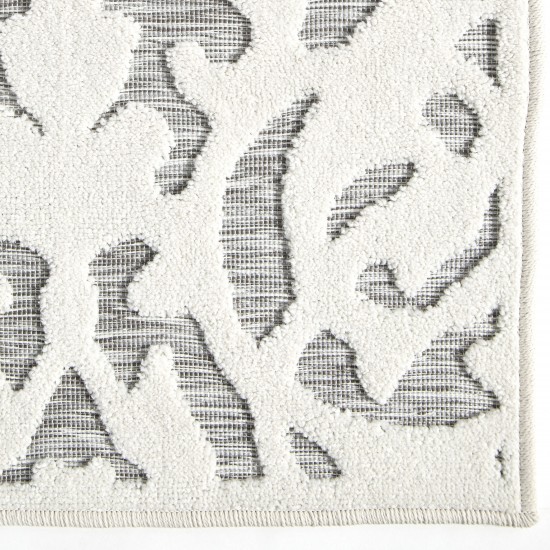 My Texas House by Orian Blur Damask Natural Gray 27"X96"