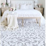 My Texas House by Orian Blur Damask Natural Gray 78"X114"