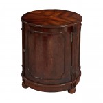 Butler Specialty Company, Thurmond Drum 20"W Drum Side Table, Dark Brown