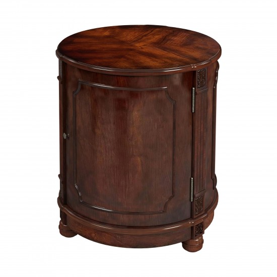 Butler Specialty Company, Thurmond Drum 20"W Drum Side Table, Dark Brown
