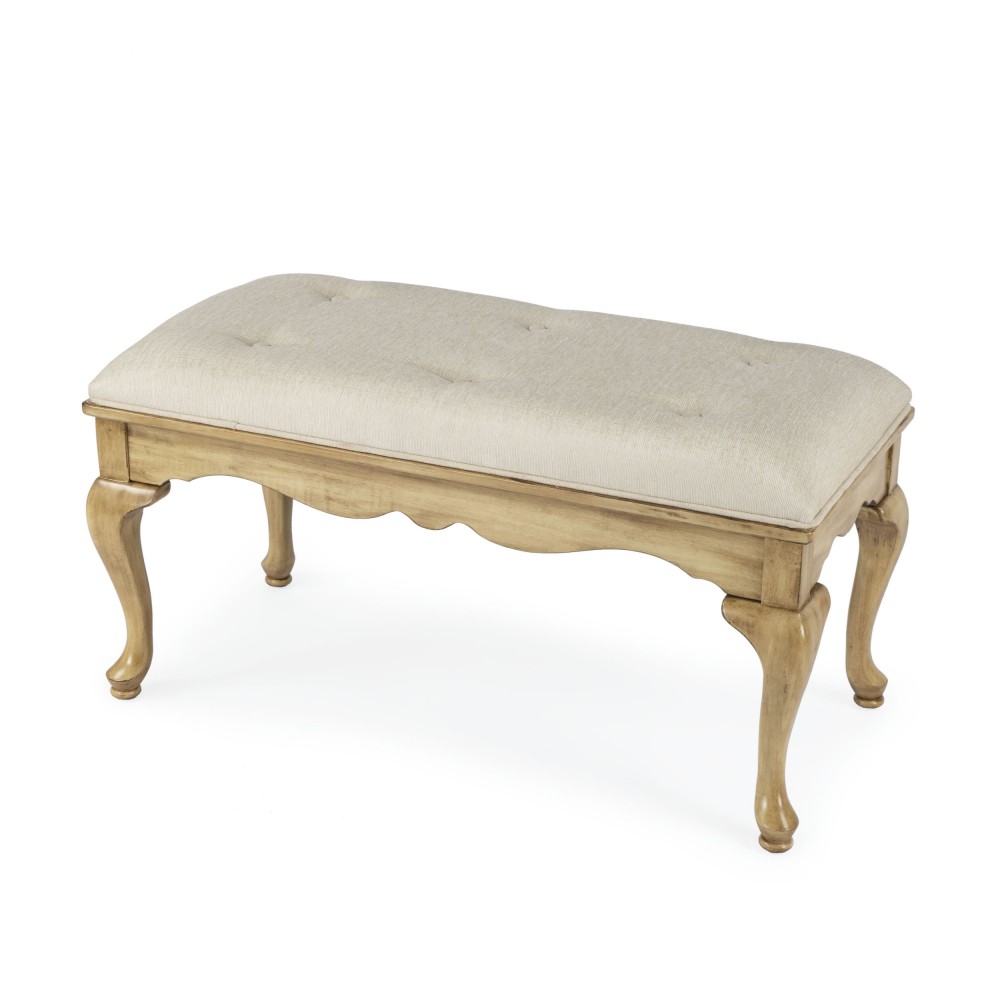 Butler Specialty Company, Grace Wooden 38"W Bench, Beige