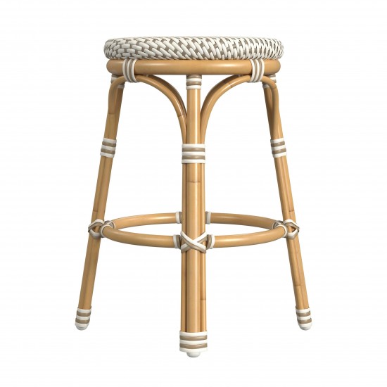 Butler Specialty Company, Tobias Outdoor Rattan and Metal Counter Stool