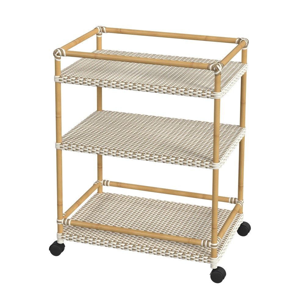 Butler Specialty Company, Tobias Outdoor and 3- Tier Rattan Bar Cart