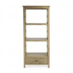 Butler Specialty Company, Lorena 30"W 3- Tier Etagere with Storage Drawer, Beige