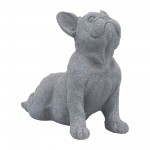 Resin, 12"h Upward Facing Dog, Gray