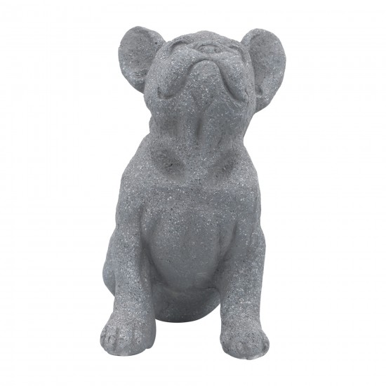 Resin, 12"h Upward Facing Dog, Gray