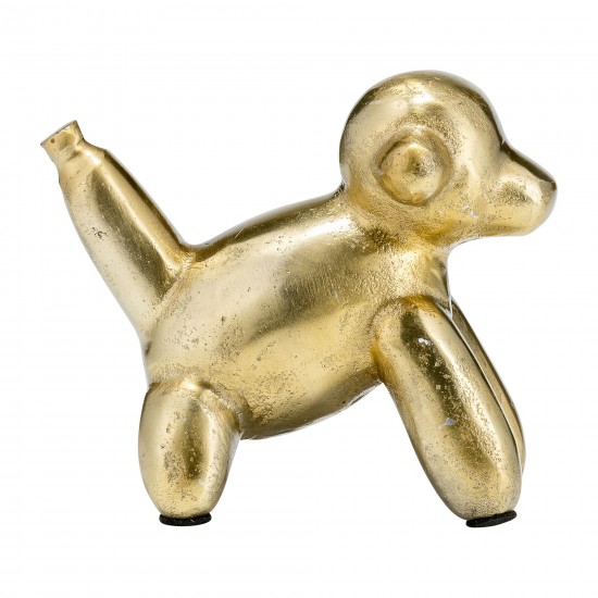 5"l Metal Balloon Monkey, Gold