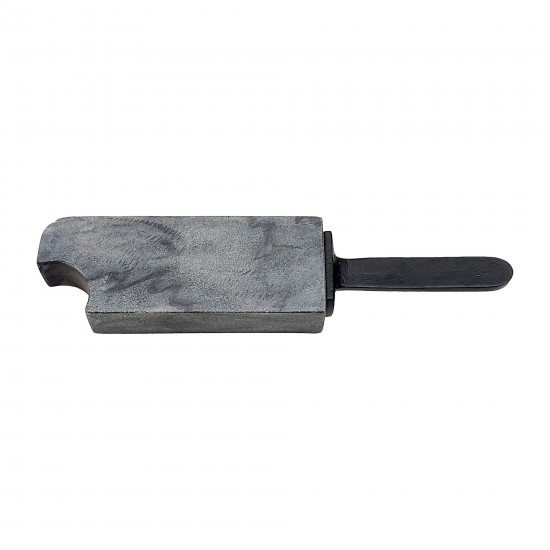 Metal/marble,14",bitten Popsicle Deco,black