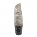 16" Textured Vase, Cream