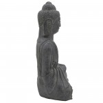 Resin, 23'h Sitting Buddha, Gray