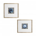 20x20 S/2 Framed Agate, Blue