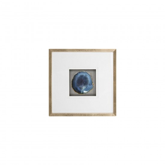 20x20 S/2 Framed Agate, Blue